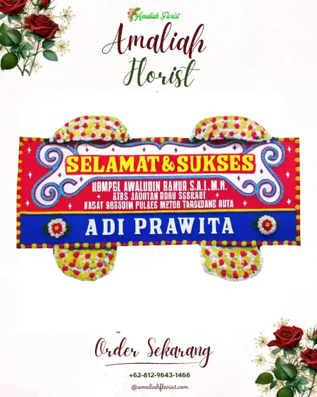 Papan Bunga Ucapan Selamat Mlale