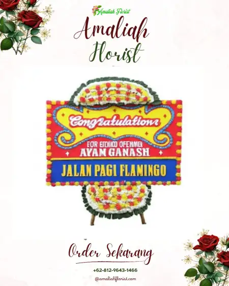 Sewa Papan Bunga Mlale